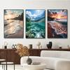 World Natural Scenery Landscape Sea Mountains and Rivers Poster Canvas Painting Wall Art Scenery Pictures Living Room Home Decor