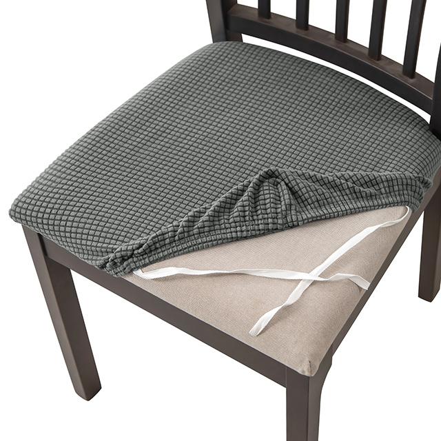 1 2 4 6pcs Spandex Jacquard Chair Cushion Covers Removable Dining Chair Seat Cover Stretch Chair Seat Slipcover Dining Room for Home