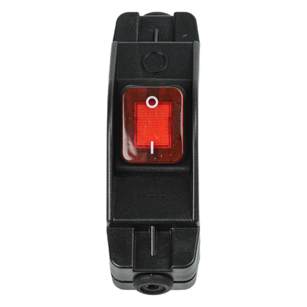 Inline Switch With Light 110V-250V 16A Push Button On/Off 4Pin 2 Pole For Ovens Water Heaters Industrial Equipment