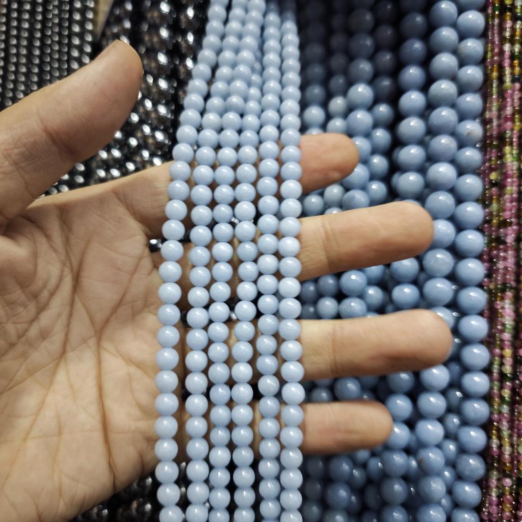 Blue Series Aquamarine & Blue Lace Agate Natural Stone Beads for DIY Jewelry