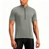 Herren Kurzarm Fahrradtrikot Halbreißverschluss Atmungsaktiv Schnelltrocknend Leichtgewicht Performance Shirt für Outdoor-Sport und Bewegung