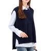 Silk Knit Lightweight Cotton Cashmere Sweater Short Lightweight Suitable for Sensitive Day Free SIL-VENDER Vest, Vest, Women's Top, U-Neck, Layered,