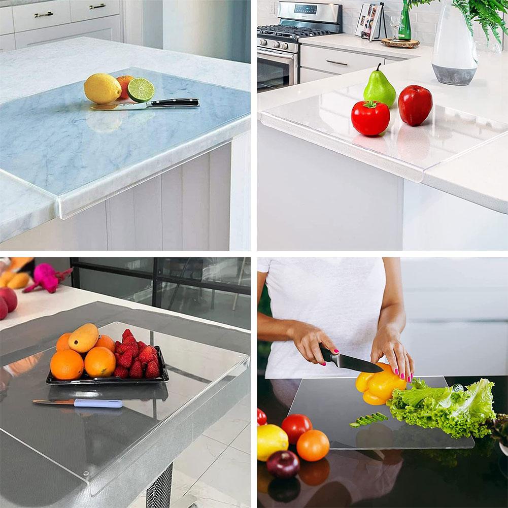 Acrylic Transparent Cutting Board Chopping Block Chopping Board Anti-slip Kitchen Cutting Boards Counter Countertop Protector