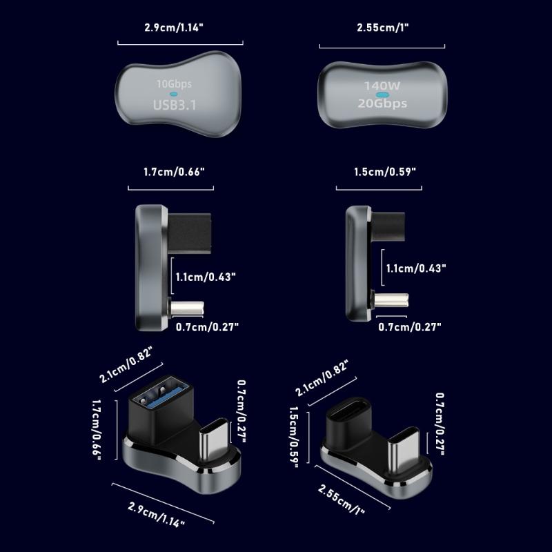 MultiPurpose Type-C Converter USB C to USB Adapter 10Gbps Data Speed Perfect for Gaming Consoles,Mobiles, and Tablets