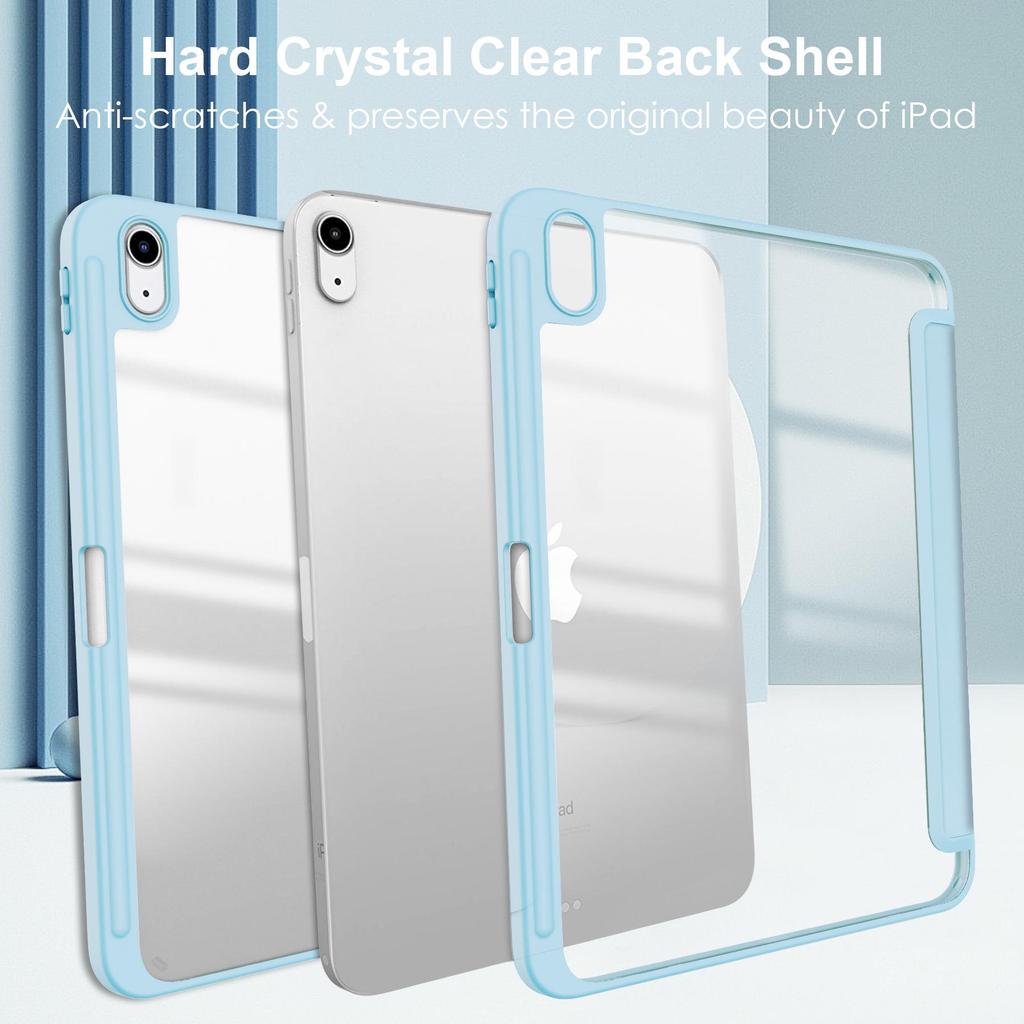 Compatible Acrylic Protective Case with Pen Slot for iPad 11 Air 4 & iPad Pro 13, M4 Leather Edition
