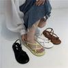 Platform Shoes Design Sense Niche French Retro Sandals Roman Shoes Spring and Summer Muffin Shoes Women's Shoes Summer