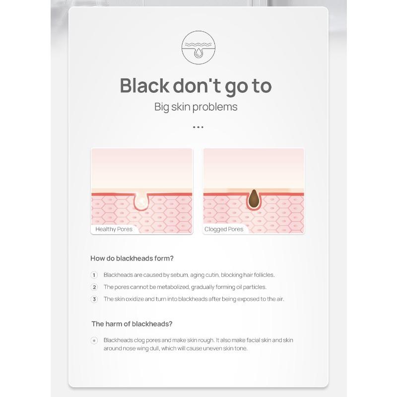 Blackhead Lead Liquid Deep Cleansing and Shrinking Pores, Delicate and Soft To Remove Blackhead Nasal Membrane