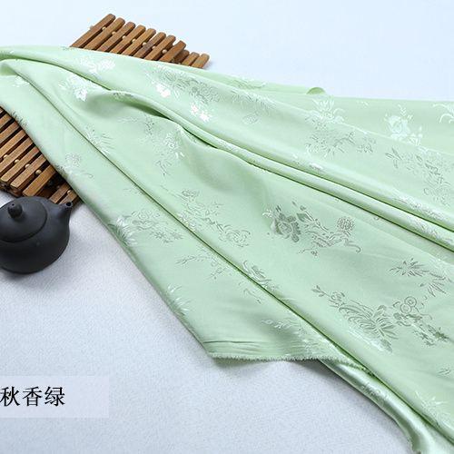 Double Sided Jacquard Fabric Bamboo Dragon Pattern By The Meter for Clothes Cheongsam Hanfu Sewing Cloth Fine Soft Gold White