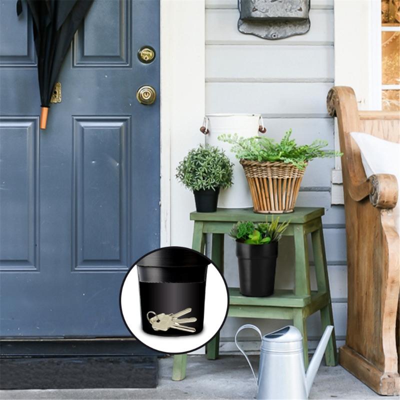 Coin Storage Box Decorative Flower Pots Diversion Safe Jewelry Storage Container Versatile Home Security Box for Home
