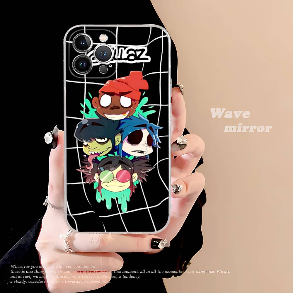 Art Pop Band G-gorillazS Music Transparent TPU Phone Case For IPhone 17 11 12 13 14 15 16 Pro Max 16 Plus Cover