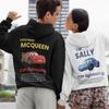 Cars Cartoon Print Hoodies  Lightning McQueen Hoodies Oversized Suit Men Women Sweatshirt Couple's Outfit Clothing