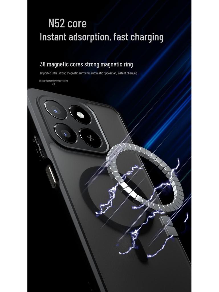 Honor X9D Smart Magnetische Mattierte Transparente Sturzsichere Hülle