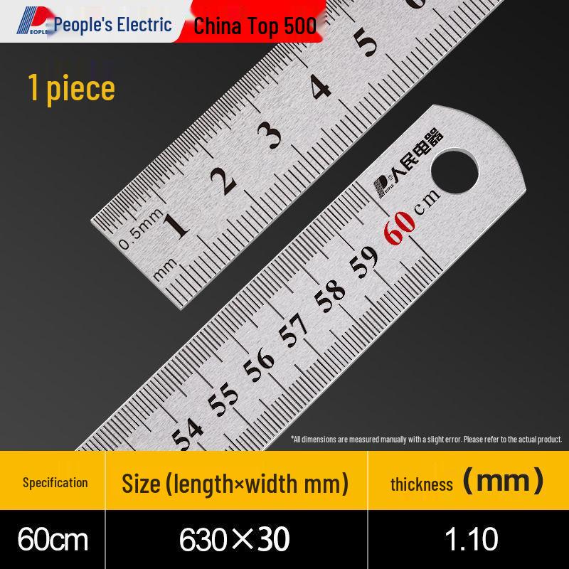 Multifunctional Extra-Thick Stainless Steel Ruler for Students, 15/30cm - Ideal for Drawing and Measurement.