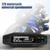 AD Motorcycle Speedometer Universal LED Tachometer Digital Dashboard Km/h MPH Odometer Meter Motor Gauge Sensor + Y/Z/W Bracket