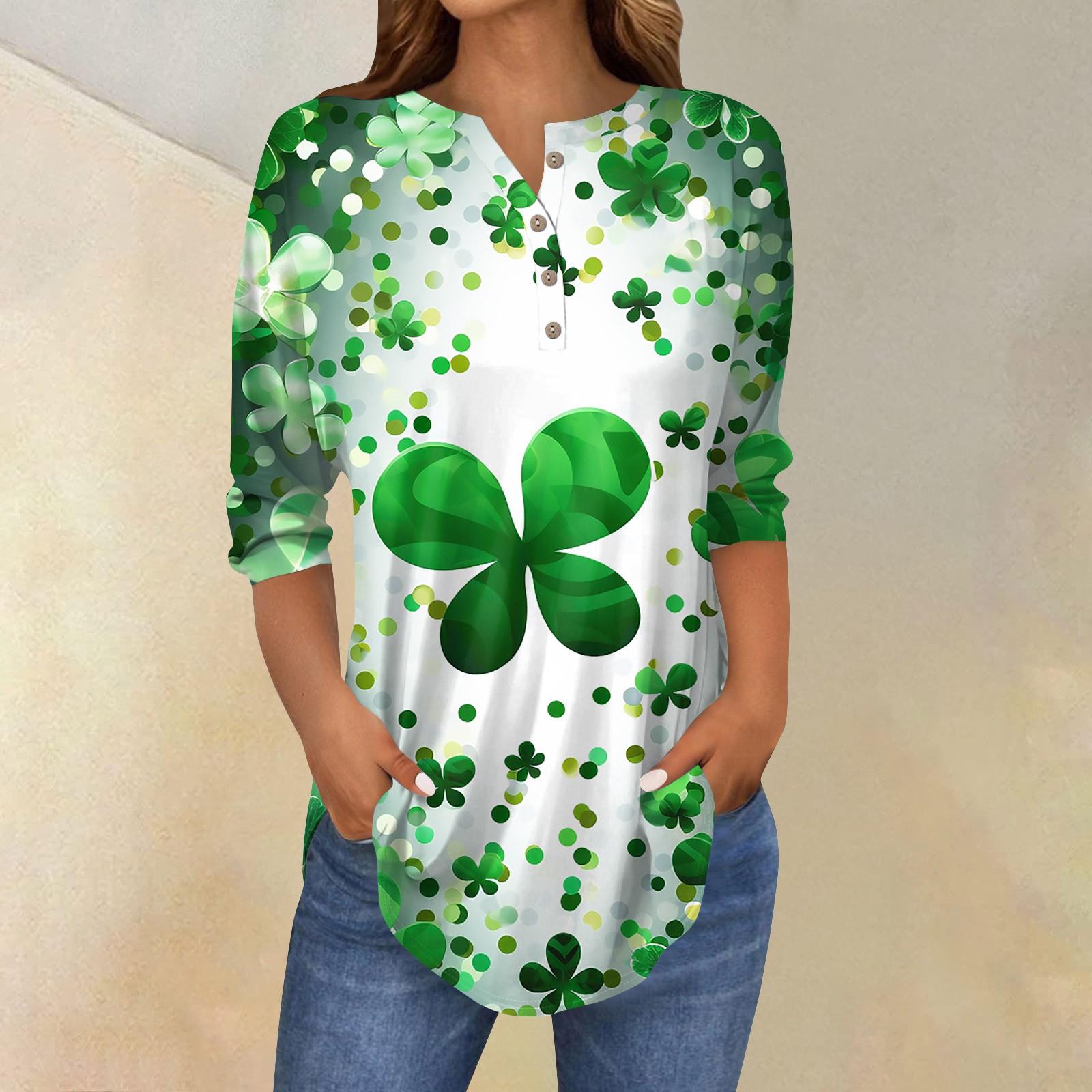 

Женская свободная футболка с воротником на пуговицах и принтом Semana, рукав три четверти, рубашка S чёрный