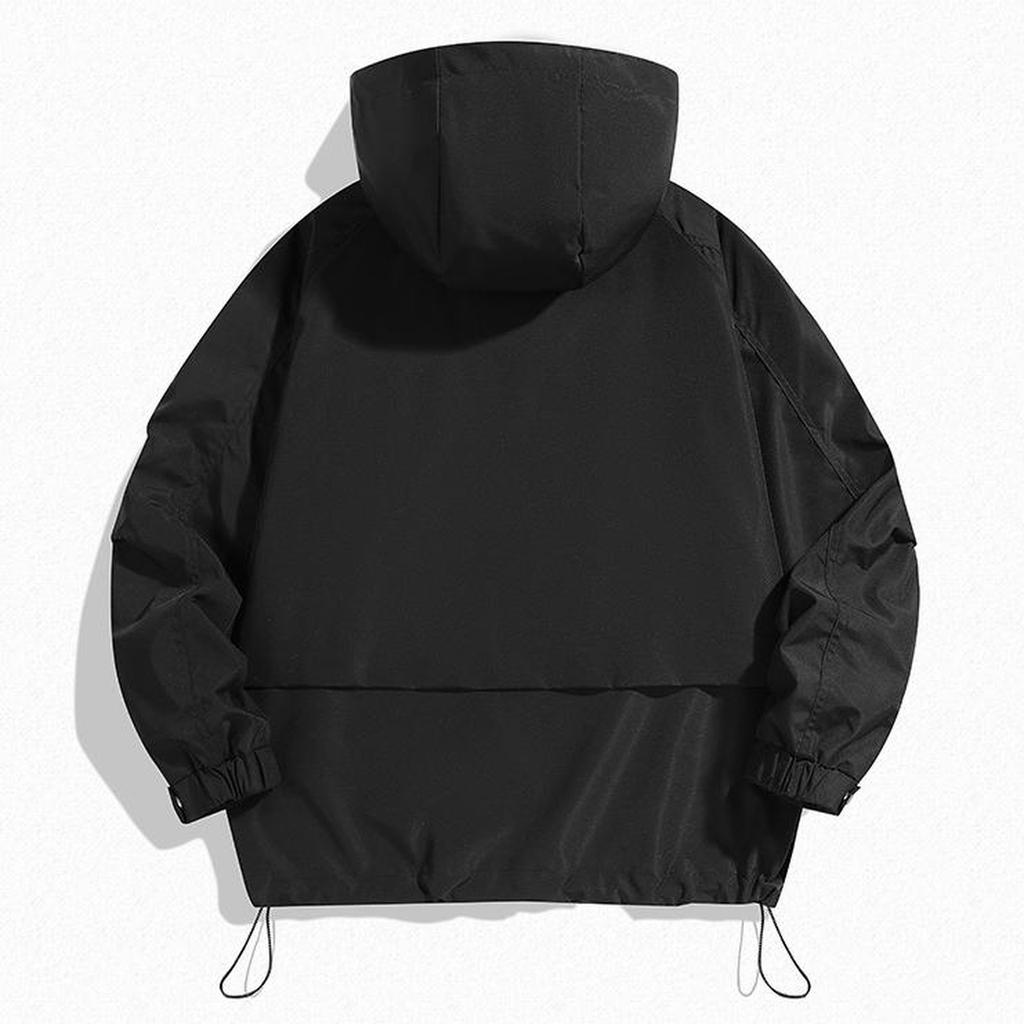 Pánská lehká nepromokavá větrovka s kapucí pro volný čas, outdoorová větrovka, bunda stormjacket s kapucí