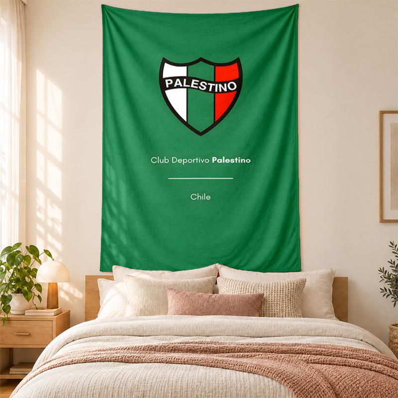 Club Deportivo Palestino Tapestry highquality for decorating living room bedroom dorm walls ideal as bedroom wallart orholiday gift