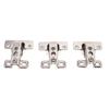 3Pcs Folding Hinges Zinc Alloy 180 Degree Integral Short Arm Hinge Set Hardware for Cabinet