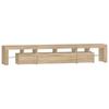 Vidaxl TV Cabinet with LED Lighting, Sonoma Oak, 230X36.5X40 Cm