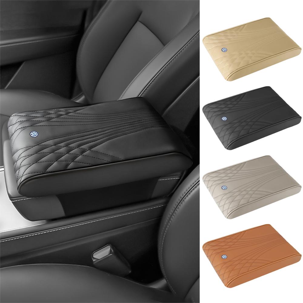 Car Arm Rest Box Expander Cushion Center Console Box Mat Cover For Volkswagen GTI Golf Polo Passat VW Tiguan T-ROC Jetta Taigo zl8