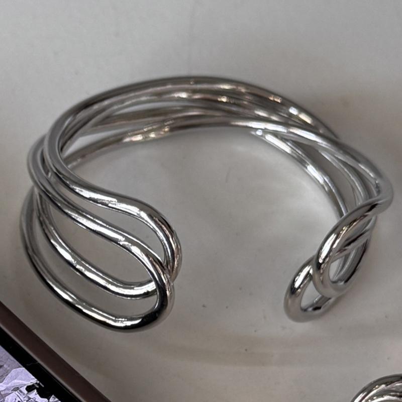 Multiple Layer Coiled Vintage Bracelet Rings Stackable Jewelry Adjustable Fit Sturdy Alloy Materials for Runway Stage