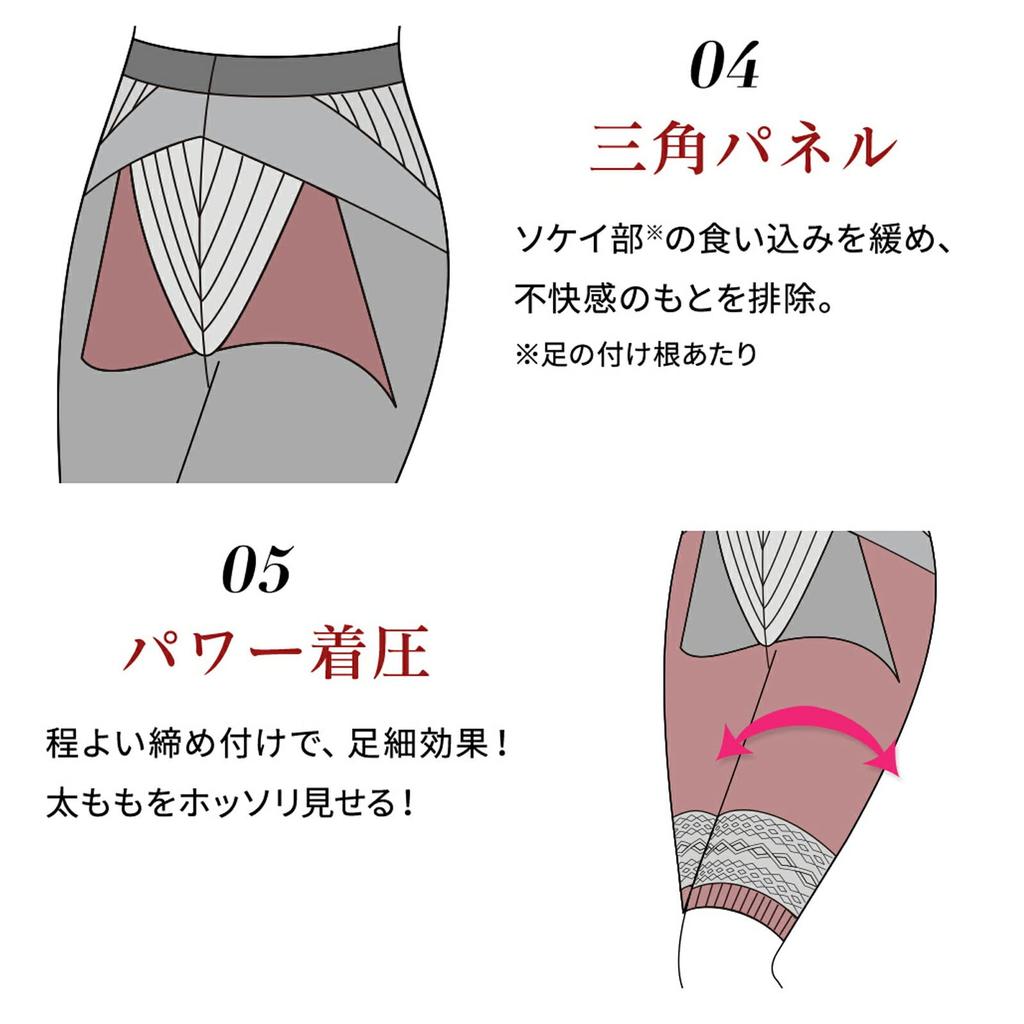 ENYA-KARIN Girdle Shorts, Italian Cute, Half Length, Beige, Size S