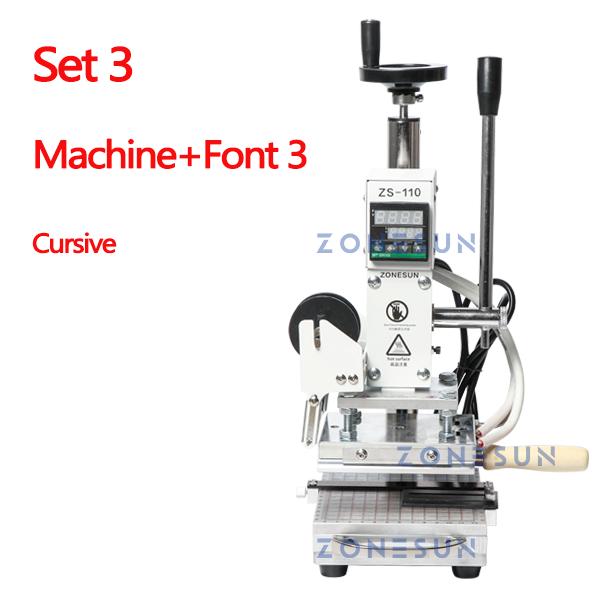 ZONESUN ZS-110 Press Trainer Heat Press Machine For Wood Presses PVC Paper Custom Logo Making Hot Foil Stamping Machine 300W