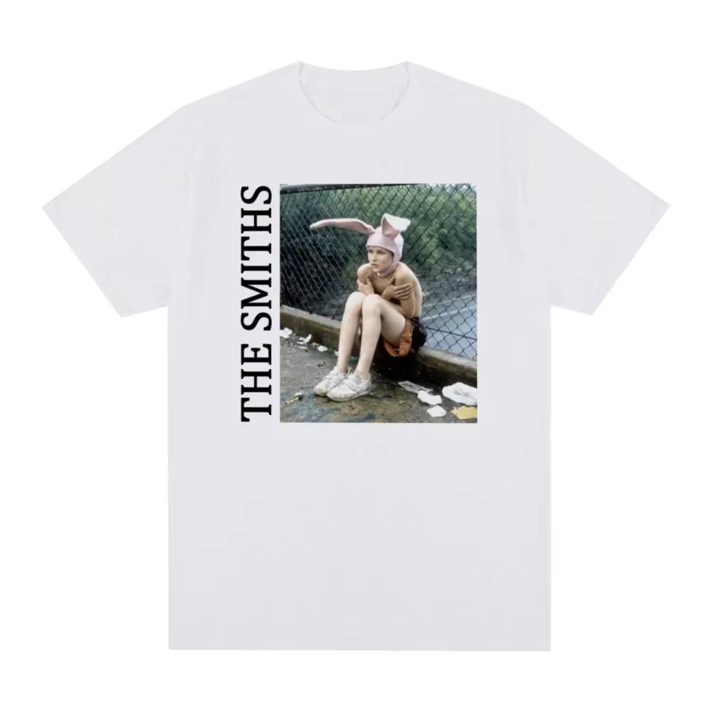 The Smiths Meat Is Murder Morrissey Marr 1985 Punk Rock Band Vintage T-shirt Cotton Men TEE Women Top Streetwear Oversize Casual