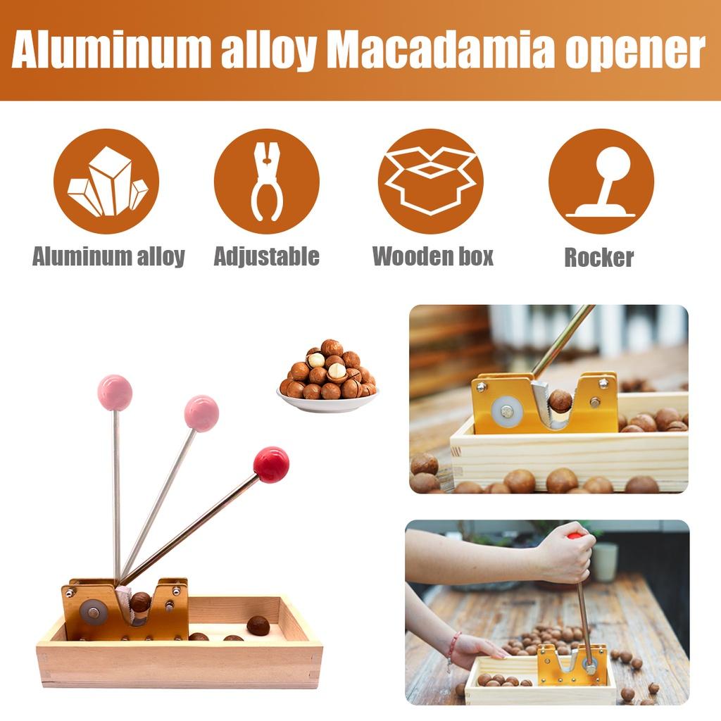 Nut Tweezers Macadamia Opener Peeling Machine 9.8" With Durable Metal Handle For Almonds Hazelnuts Heavy Duty Nutcracker