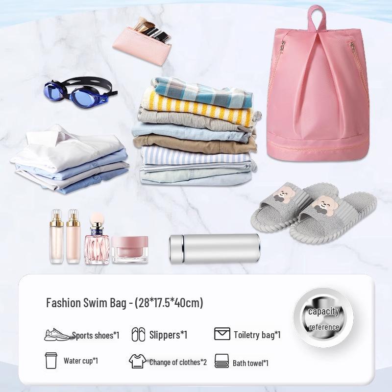 Waterproof Wet/Dry Separation Swimming Backpack for Travel and Fitness Storage