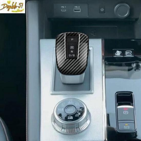 For Mitsubishi Outlander - Car Gear Shift Knob Cover Trim Carbon Fiber