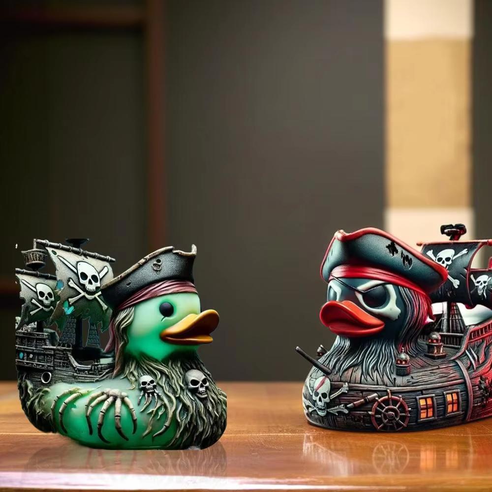 Special-Shaped Duck Ornament Alien Duck Statue Wicked Funny Mysterious Devil Duck Home Decoration Ornament Car Accessory