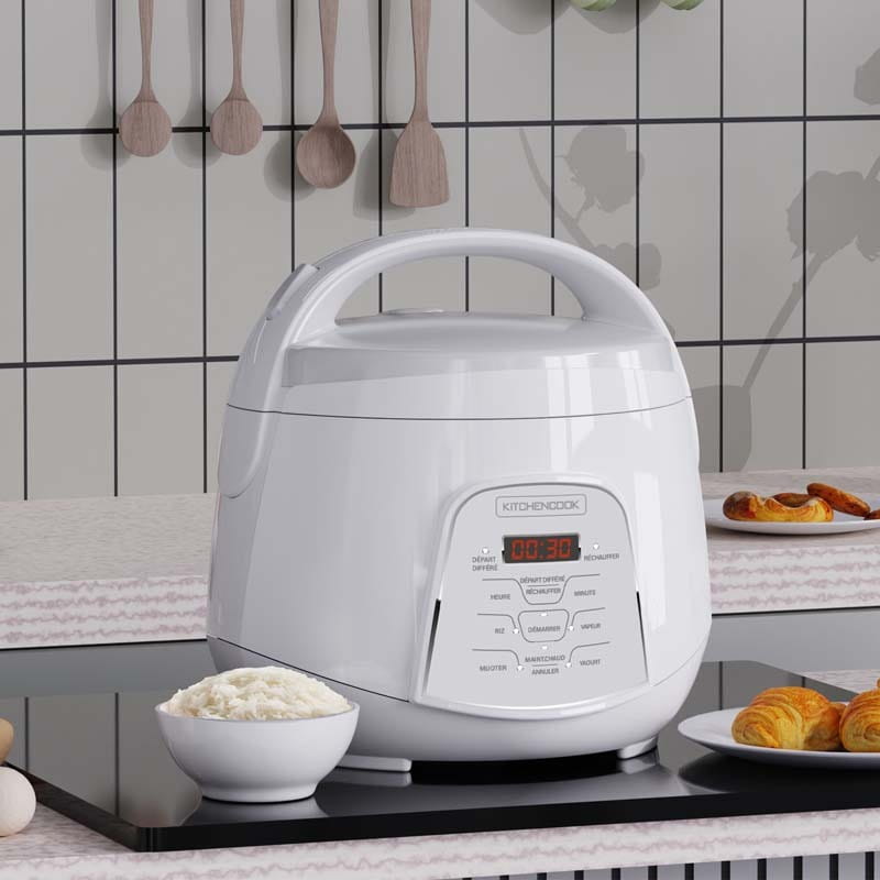 Rice steamer 2.2l Kitchencook Kyoto white