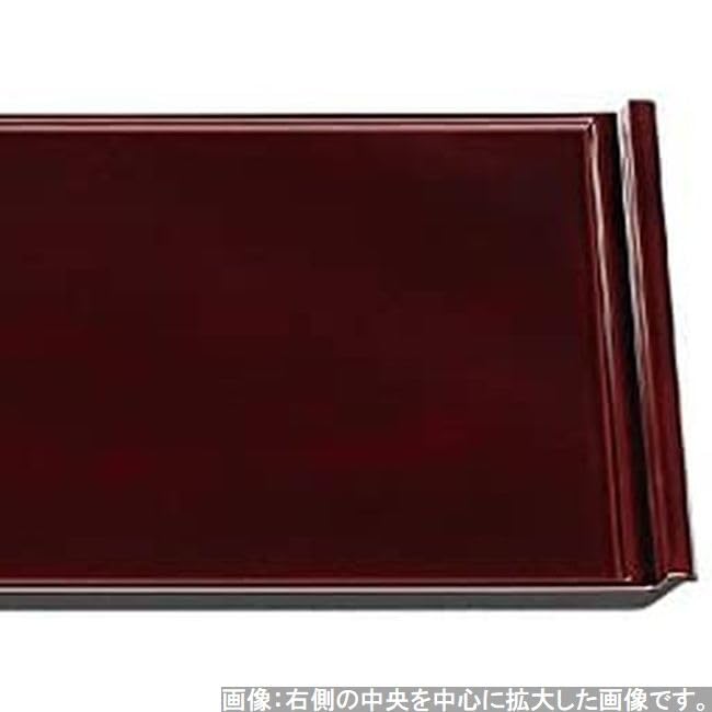 Made In Bishamonten Lacquer X X J-kitchens Placemat, Tray, Japan, Practical, 3-Shaku Flight, (39.4cm 27.6cm 1.9cm)
