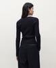 MUSINSA STANDARD WOMAN Women'S Ribbed Slim Henley Neck Knit [Navy]