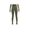 Nike One Luxe 7/8 Dri-FIT Casual Sports Breathable Leggings Women Leggings Olive-Green BQ9995-222