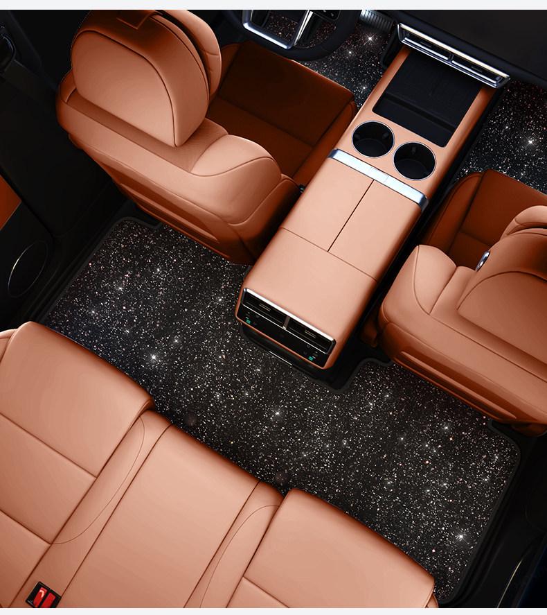 Starry Blanket Floor Mats for Mercedes E300, LC260L, GLC300L, A200, LC200L – Car Interior Decoration