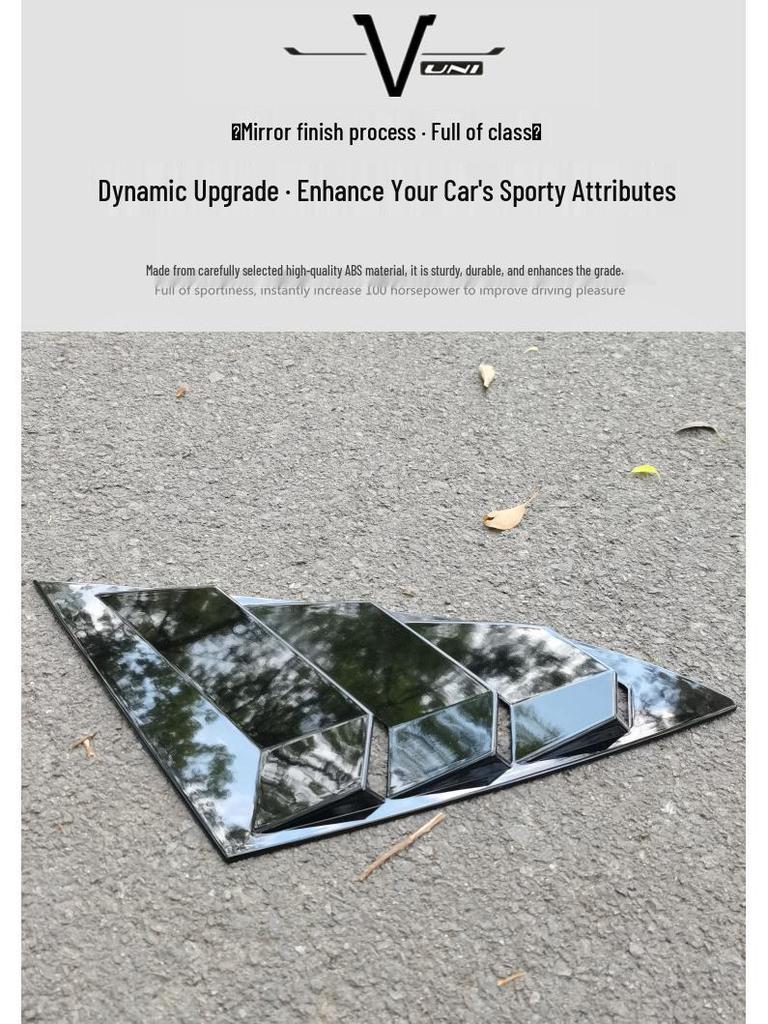 Changan UNIV Rear Triangle Window Trim Shark Gills Stickers