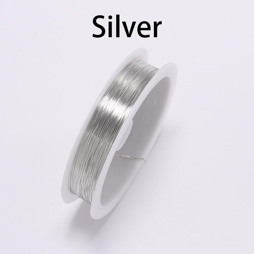 1 Roll 0.3 0.4 Wire Diameter Roll Gold Blue Wire Beading Cord String Findings DIY Beading Wire For DIY Jewelry Makings