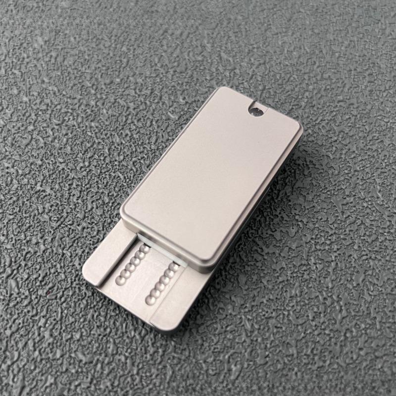 Steel Stainless Magnetic Push Card Paragraph Pushing Plate Mechanical Slider Edc Metal Stress Easing Toy Fidget Antistresse