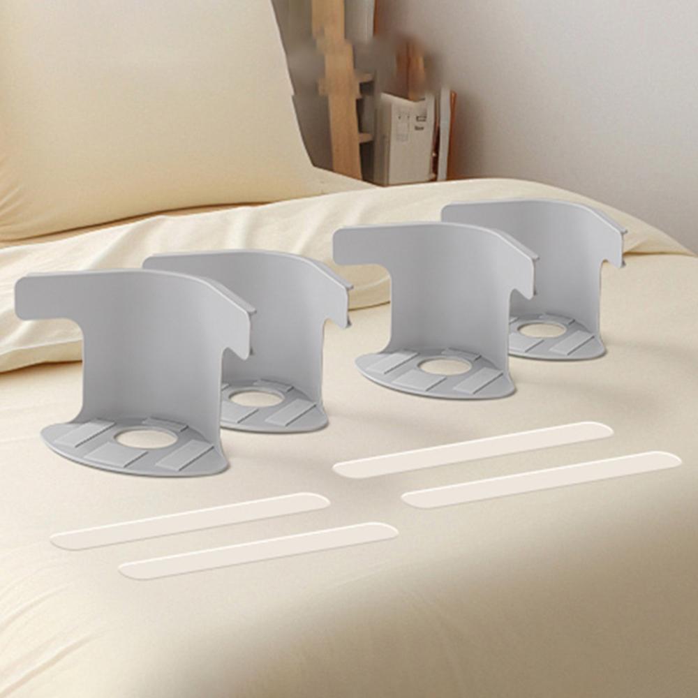 4PCS Bed Sheet Fixer - Bed Sheet Cap With Anti-Slip And Invisible Snap Fasteners For Multi-Functional Fixation Clips