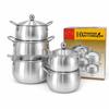 Africa Aluminum 5-Piece Casserole Pot Set for Household Kitchens