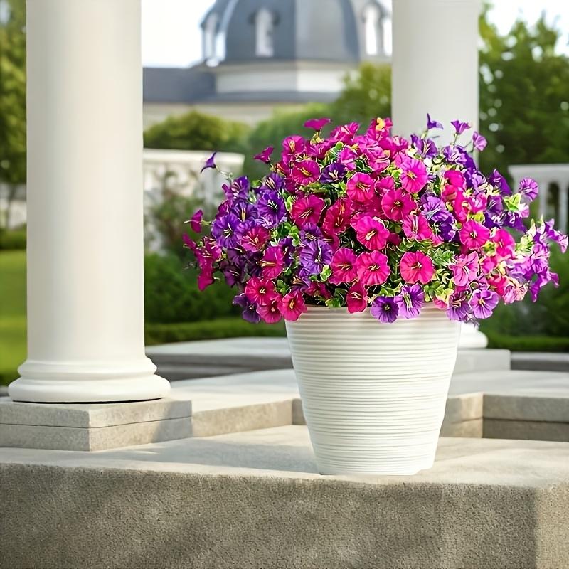 Vibrant Artificial Flowers - UV-resistant and Fade-resistant Floral Arrangement, Bright Multicolored Blooms, Suitable