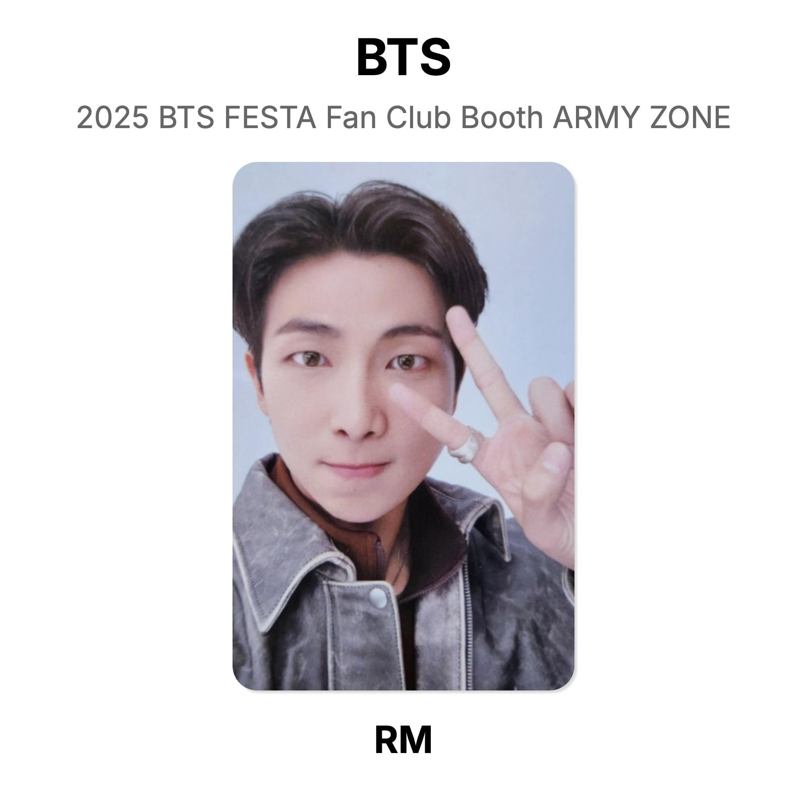 BTS 2025 BTS FESTA Fan Club Booth ARMY ZONE Official Photocard RM