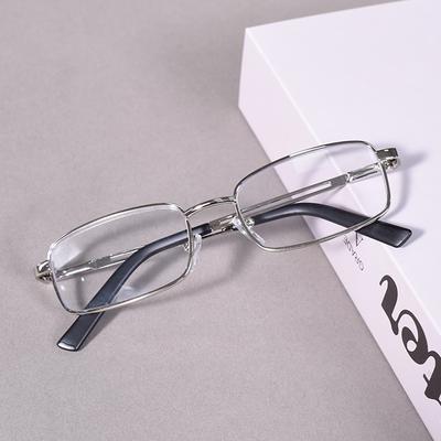 Men Oversize Blue Light Blocking Reading Glasses Titanium Metal Frame Prescription Eyewear For Business+100
