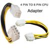 4-Pin To 8-Pin Atx Motherboard Cpu Power Supply Adapter Converter Cable