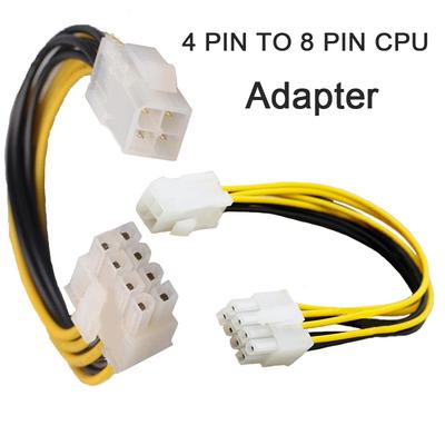 4-Pin To 8-Pin Atx Motherboard Cpu Power Supply Adapter Converter Cable