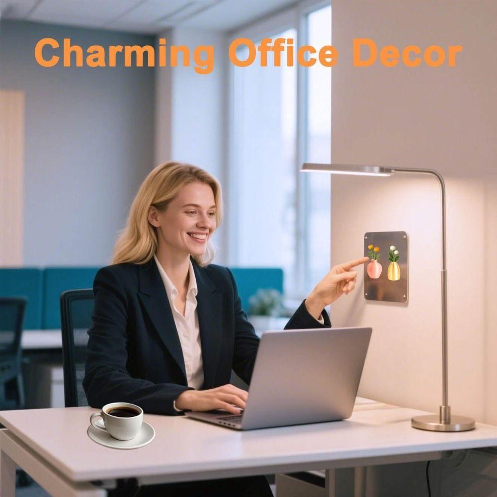 5Pcs 3D Printing Mini Vase Magnets for Fridge DIY Refrigerator Magnets Vase  Kitchen