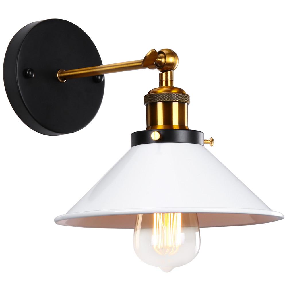 

Винтажный настенный светильник, регулируемый потолочный светильник из латуни E27, промышленный настенный светильник для лофта, ресторана, бара, отеля, кафе, спальни