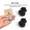 2-Piece Non-slip Wooden Folk Guitar Tailpiece & Concave Electric Bass Tuning Peg with Black Metal Strap Button